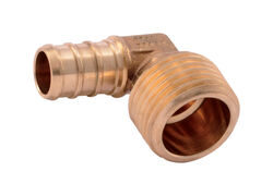 SharkBite EvoPEX 1/2 in. PEX T X 1/2 in. D MPT Brass Elbow