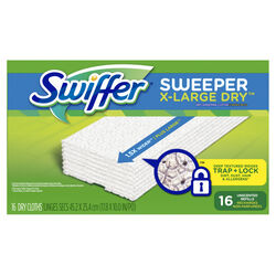 Swiffer Sweeper 17.8 in. W X 10 in. L Dry Cloth Mop Pad 16 pk