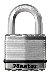 Master Lock 1-7/16 in. H X 13/16 in. W X 2 in. L Laminated Steel Ball Bearing Locking Padlock