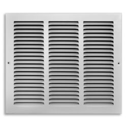 Tru Aire 12 in. H X 14 in. W 1-Way Powder Coat White Steel Return Air Grille