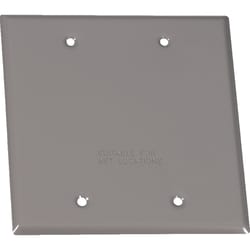 Sigma Electric Square Steel 2 gang Flat Box Cover For Wet Locations