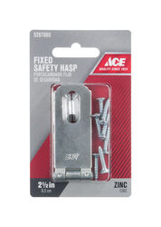Ace Zinc 2-1/2 in. L Fixed Staple Safety Hasp