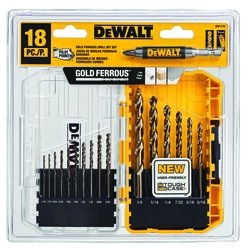 DeWalt Pilot Point Ferrous Oxide Drill Bit Set 18 pc