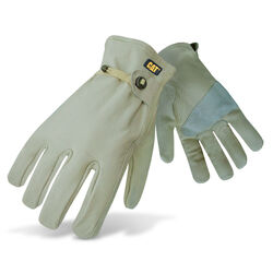 Caterpillar Grain Cowhide Men's Indoor/Outdoor Gunn Cut Driver Gloves Tan L 1 pair