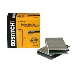 Bostitch 1/2 in. W X 2 in. L 15-1/2 Ga. Medium Crown Flooring Staples 500 pk