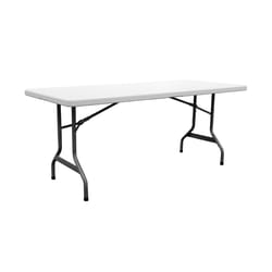 Living Accents 29-1/4 in. H X 29-5/8 in. W X 6 ft. L Rectangular Folding Table