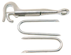 Campbell Chain 4 in. L Silver Iron Gate Hook 1 pk