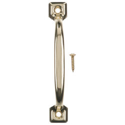 Ace 4.8 in. L Bright Brass Gold Steel Screen Door Pull