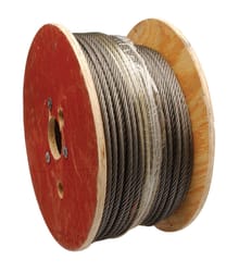 Campbell Chain Rust Prohibiting Oil Fiber Core Steel 3/8 in. D X 250 ft. L Aircraft Cable