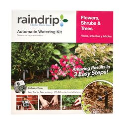 Raindrip Drip Irrigation Flowers, Shrubs and Tree Kit