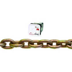 Campbell Chain 1/4 Oval Link Carbon Steel Transport Chain 1/4 in. D X 65 ft. L