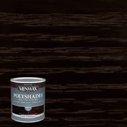 Minwax PolyShades Semi-Transparent Gloss Classic Black Oil-Based Polyurethane Stain 1 qt