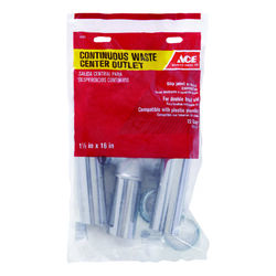 Ace 1-1/2 in. D Chrome Plated Brass Continuous Waste Outlet