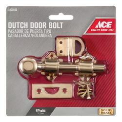Ace Bright Brass Brass Dutch Door Bolt