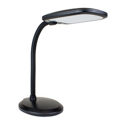 Newhouse Lighting Eos 14 in. Black Desk Lamp