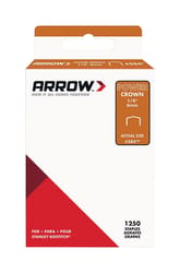 Arrow Fastener #584 3/8 in. W X 1/4 in. L 18 Ga. Power Crown Standard Staples 1250 pk