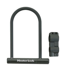 Master Lock 9-1/4 in. H X 8-1/4 in. W Steel Double Locking U-Lock 1 pk