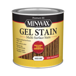 Minwax Transparent Low Luster Aged Oak Oil-Based Oil-Based Gel Stain 0.5 pt