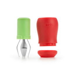 OXO Good Grips 1 in. W X 2.75 in. L Red Plastic/Stainless Steel Strawberry Huller
