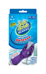 Soft Scrub Rubber Cleaning Gloves S Purple 1 pk