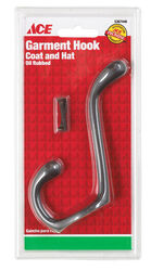 Ace 3-1/2 in. L Oil Rubbed Bronze Bronze Metal Medium Garment Hook 1 pk