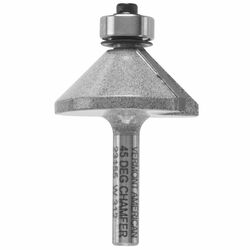 Vermont American 5/8 in. D X 1-3/8 in. R X 2 in. L Carbide Tipped Chamfer Router Bit
