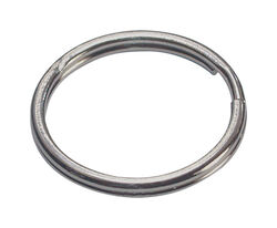 Hillman 1 in. D Tempered Steel Silver Split Rings/Cable Rings Key Ring