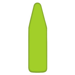 Homz 15 in. W X 55 in. L Cotton Green Ironing Board Cover