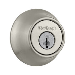 Kwikset Satin Nickel Metal Deadbolt