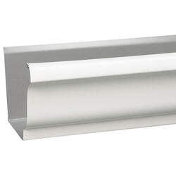 Amerimax 4.75 in. H X 6 in. W X 120 in. L White Aluminum K Gutter