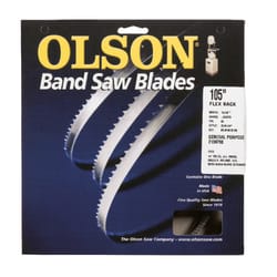 Olson 105 in. L x 0.25 in. W x 0.025 in. thick Carbon Steel Skip Teeth Band Saw Blade 6 TPI