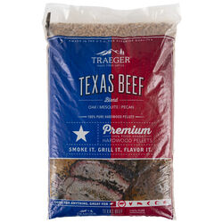 Traeger Texas Beef Blend All Natural Oak/Mesquite/Pecan Hardwood Pellets 20 lb