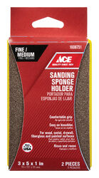 Ace 5 in. L X 3 in. W 120 Grit Fine Block Sanding Sponge