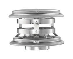 DuraVent 4 in. D Galvanized/Stainless Steel Twist Lock Termination Cap