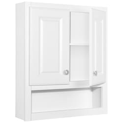 Bath Storage Cabinet Continental Cabinets 28 in. H X 23.25 in. W X 7.88 in. D Square Satin