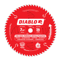 Diablo 7-1/4 in. D X 5/8 in. S Carbide Tipped Titanium Circular Saw Blade 56 teeth 1 pc