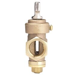 BK Products ProLine 1/2 in. FIP T X 1/2 in. S FIP Brass Ground Key Stop & Drain Valve