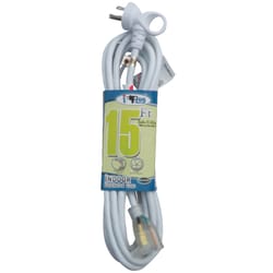 Conntek Indoor 15 ft. L White Extension Cord 16/3 SJTW