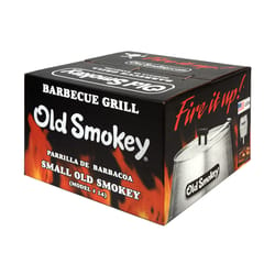 Old Smokey 13 in. Charcoal Grill Silver