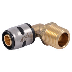 SharkBite EvoPEX 1/2 in. Push T X 1/2 in. D MPT Brass Elbow