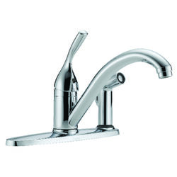 Delta Classic One Handle Chrome Kitchen Faucet Side Sprayer Included