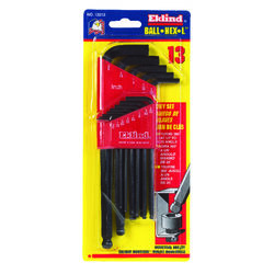 Eklind Ball-Hex-L SAE Long Arm Ball End Hex L-Key Set 13 pc