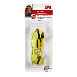 3M Safety Glasses Amber Black/Yellow 1 pc