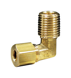 JMF 1/2 in. Compression T X 1/4 in. D MPT Brass 90 Degree Street Elbow