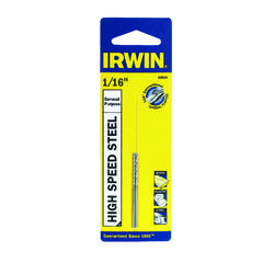 Irwin 1/16 in. S X 1-7/8 in. L High Speed Steel Drill Bit 2 pk