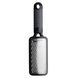 Microplane 3-3/8 in. W X 10-3/4 in. L Silver/Black Stainless Steel Large Grater