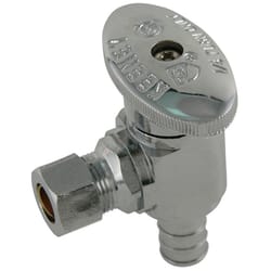 Ace 1/2 in. 3/8 in. S Brass Angle Stop Valve