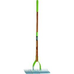 Ames 61.5 in. L X 15 in. W Steel Thatching Rake Wood Handle