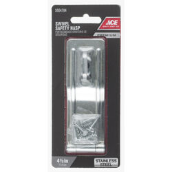 Ace Stainless Steel 4-1/2 in. L Swivel Staple Safety Hasp