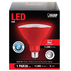 Feit Electric acre PAR38 E26 (Medium) LED Bulb Red 120 Watt Equivalence 1 pk